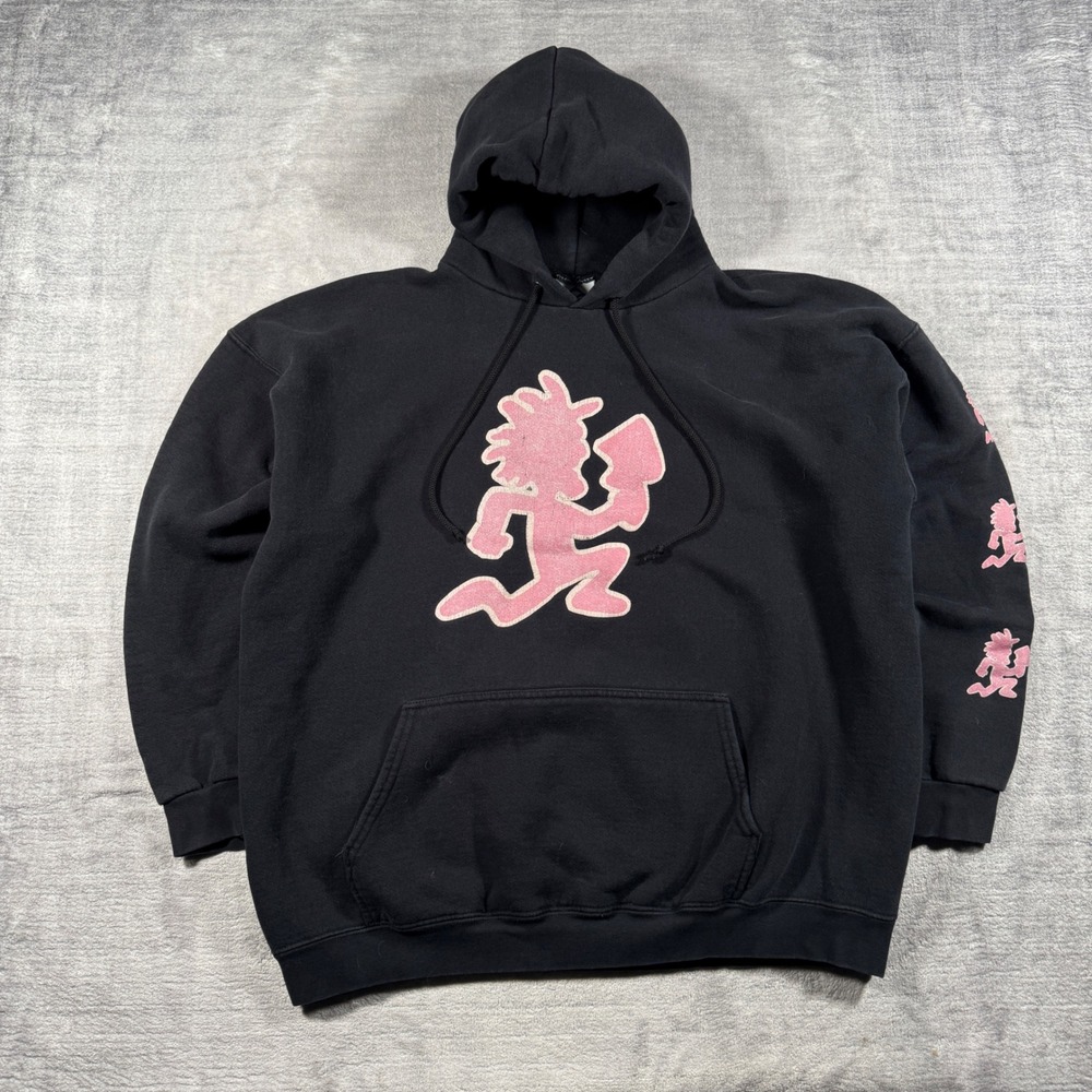 ICP Insane Clown Posse Sweatshirt Mens XL Black Vintage Y2K Juggalo Hip hop Goth